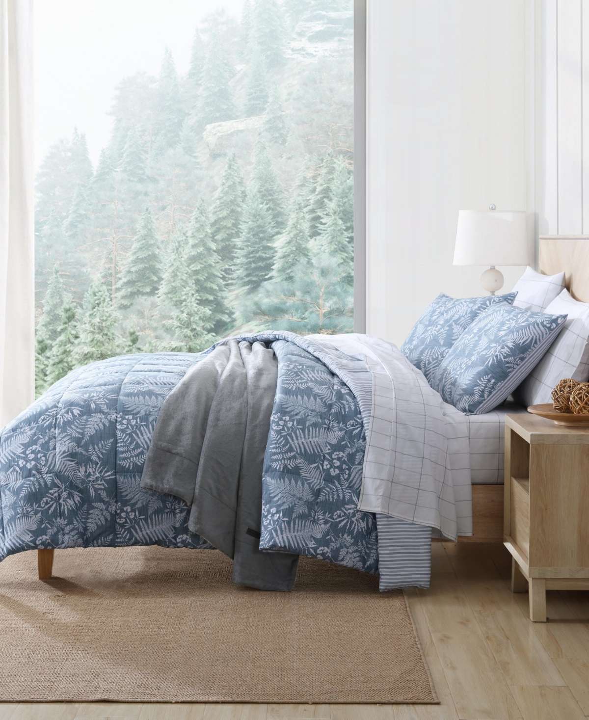 Eddie Bauer Fern Garden Reversible Piece Comforter Set
