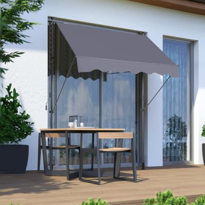 Streamdale 78" Manual Retractable Outdoor Sun Shade Awning