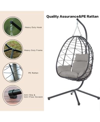 Streamdale Egg Chair with Stand for Indoor and Outdoor Use