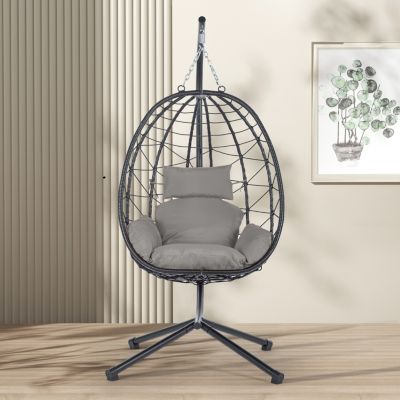 Streamdale Egg Chair with Stand for Indoor and Outdoor Use