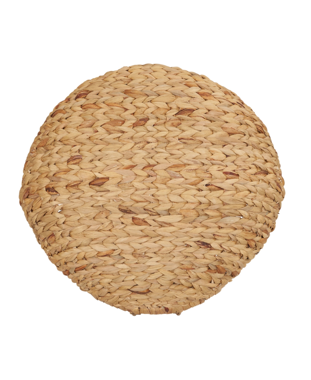 Household Essentials Round Woven Basket With Handles In Natural