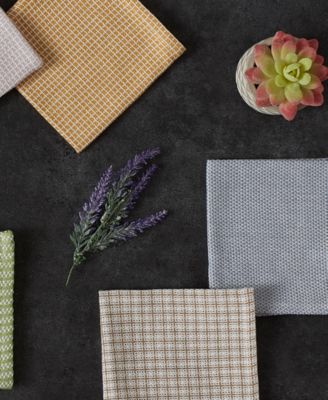 Everyday Kitchen Collection Assorted Dishcloth Set, 12x12", Honey Gold, 5 Count