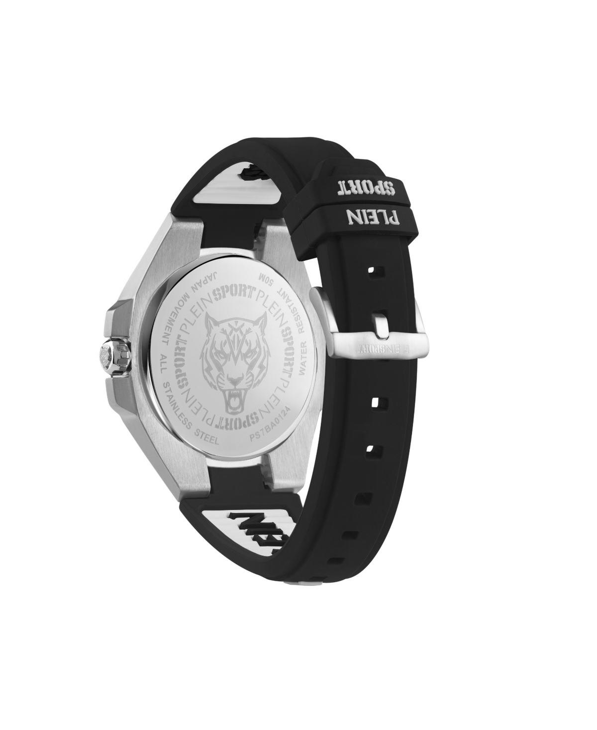 Plein Sport Men's Tigermaster Three Hand Date QuartzSilicone 47MM - Black