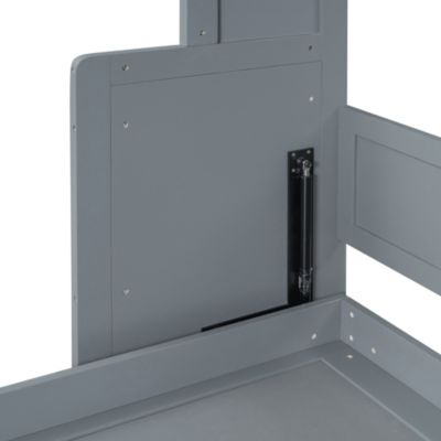 Queen Size Murphy Bed with Closet and Drawers