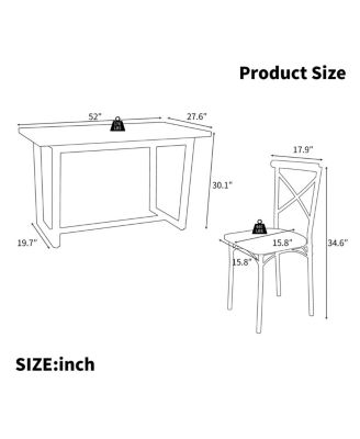 Streamdale 7-Piece Dining Set for Kitchen and Living Room