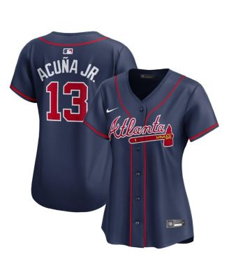 Nike Women s Ronald Acuna Jr. Navy Atlanta Braves Alternate Limited Player Jersey Macy s