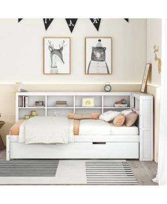 Twin Daybed with Trundle, Storage, & USB Ports