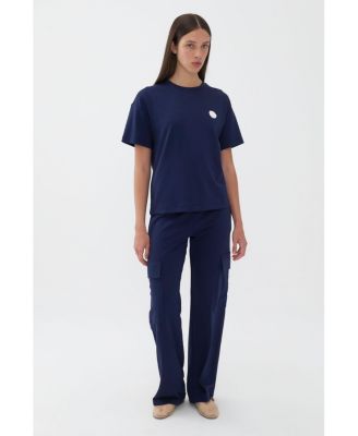 Women's Cargo Pants with Elastic Waistband