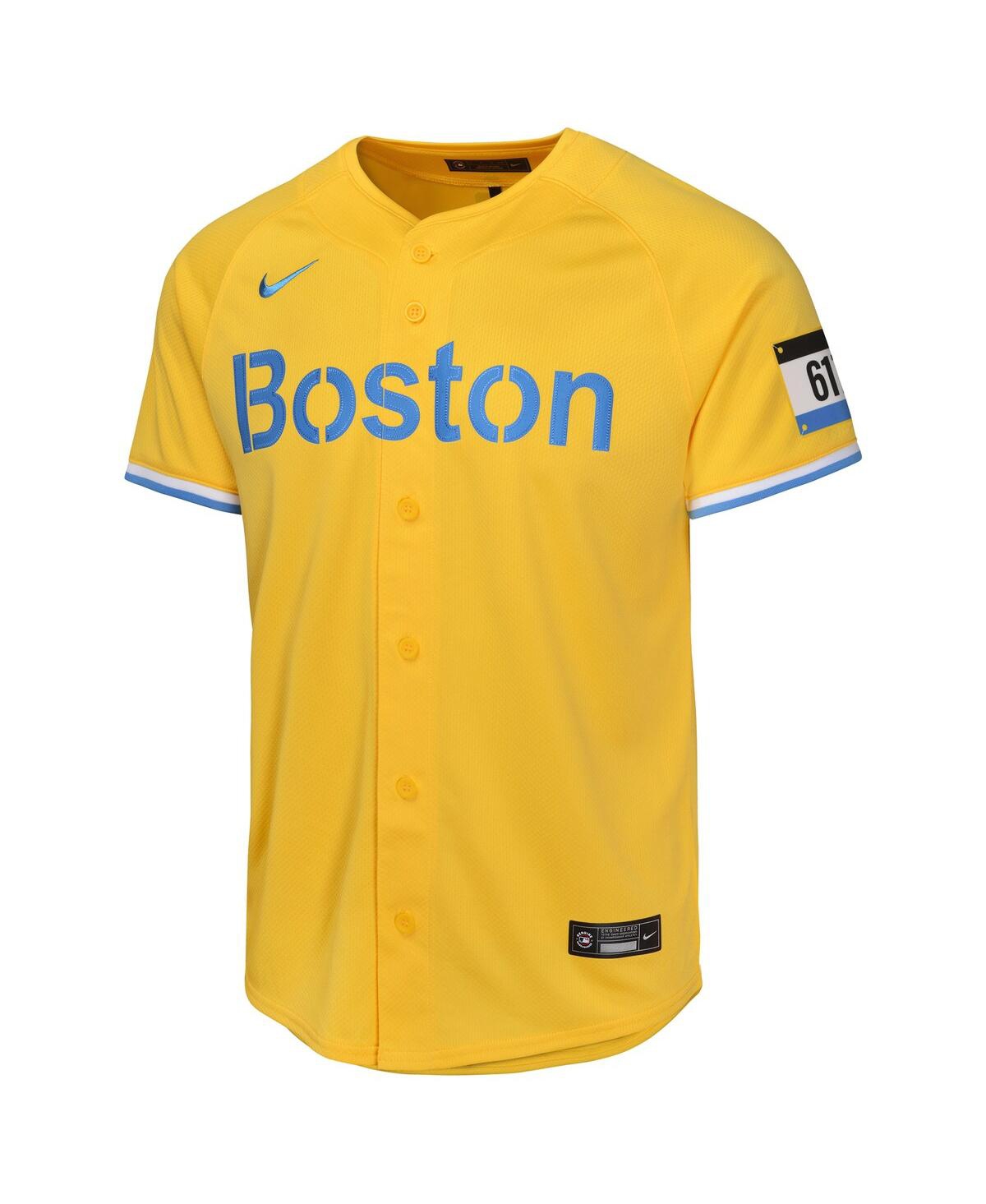 Nike Big Boys and Girls Rafael DeversBoston Red Sox City Connect Limited Player Jersey - Gold
