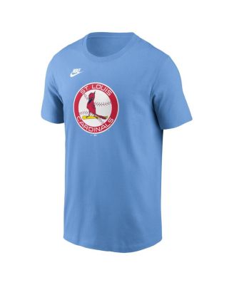 Men's Light Blue St. Louis Cardinals Cooperstown Collection Team Logo T-Shirt