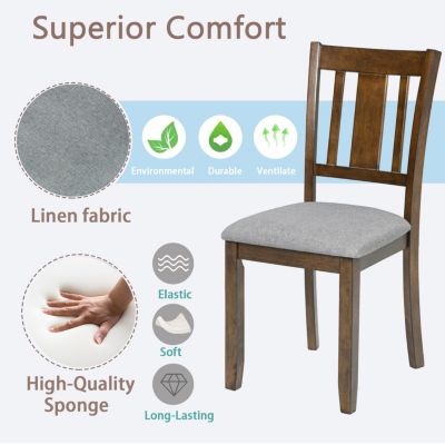 Padded Dining Chair Set (4)
