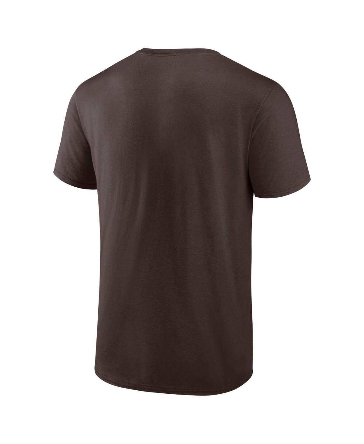 Fanatics Men'sCleveland Browns Evergreen Primary Logo T-Shirt - Brown