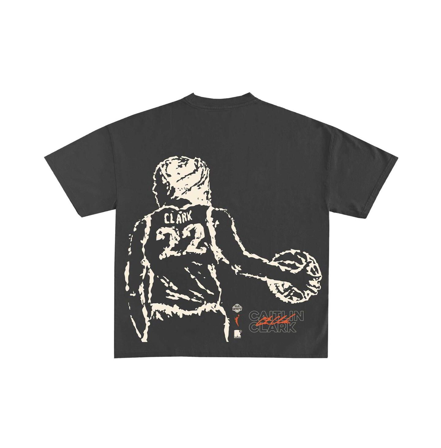 Футболка Round21 Caitlin Clark Black Indiana Fever Draft Night T-Shirt — фото 2