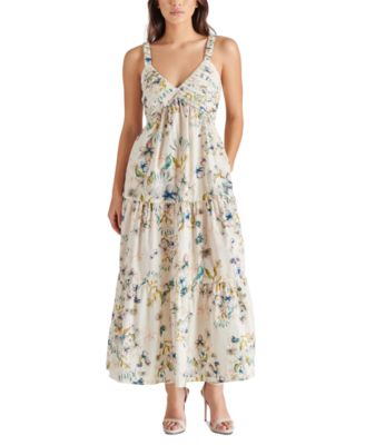 Steve Madden - Women's Eliora Floral-Print Tiered Maxi Dress
