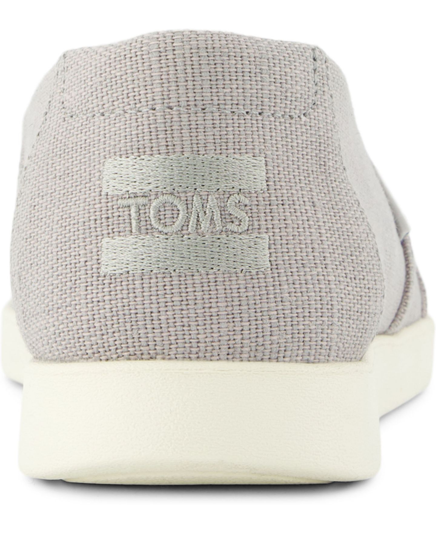 Женские эспадрильи Toms Alpargata Plus с миндалевидным носком, цвет: Серый холщовый — фото 3