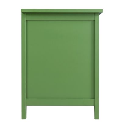 Stylish 71-Inch TV Stand with Antique Green Glass Door