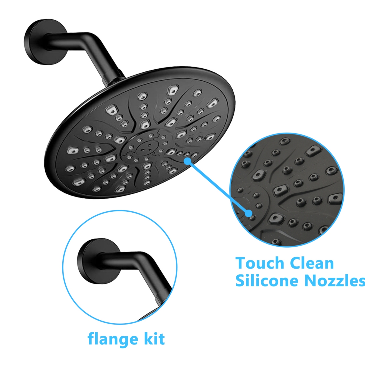 Streamdale Furniture Single Handle Rain Showerhead With Handheld Shower Combo Set With Tub Spout (Valve Included)