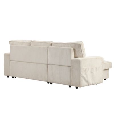 Sleeper Sectional with Storage & Cup Holders