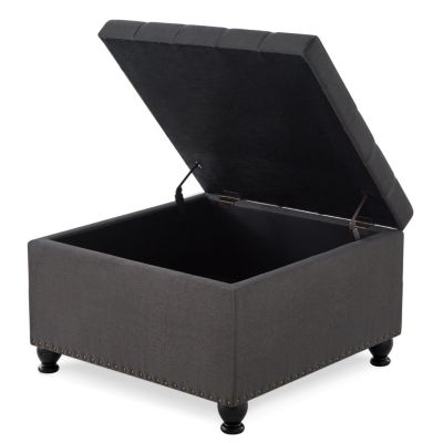 Button Tufted Ottoman with Storage