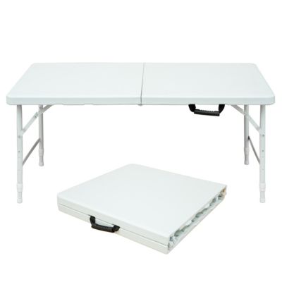 Streamdale 4FT Foldable Table for Camping (White), 135Kg Capacity