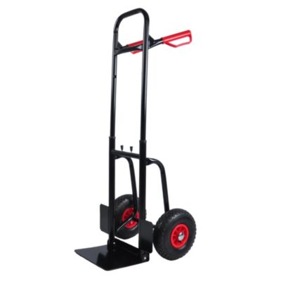 Streamdale 330 Lb Steel Trolley with Double Handles and Rubber Wheels