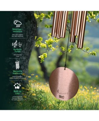 Aureole Tunes Wind Chimes - 6-Tube Outdoor Wind chime, C Pentatonic Scale - 42 Inch