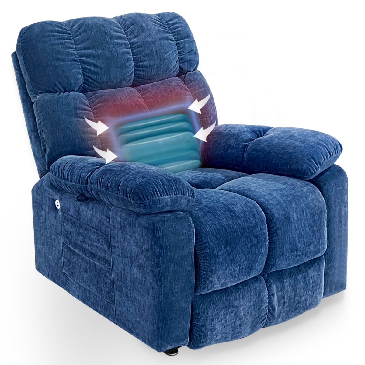 Streamdale Furniture Electric Power Lift Recliner Chair for Elderly with Massage and Heating