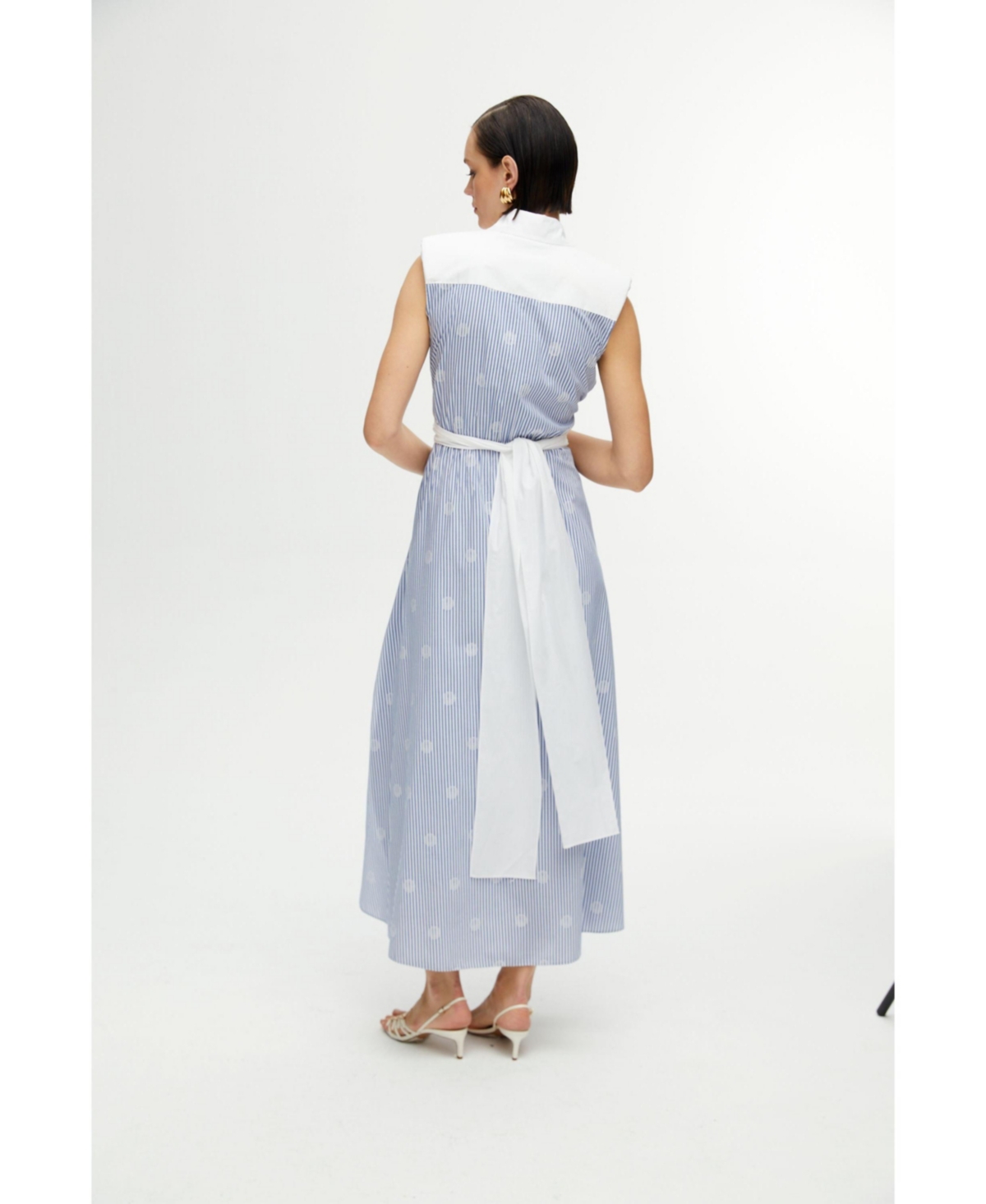 Nocturne Women's Belted Shirt Dress - Multi-colored