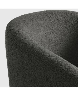 29" Wide Mid Century Modern Club Barrel Accent Armchair