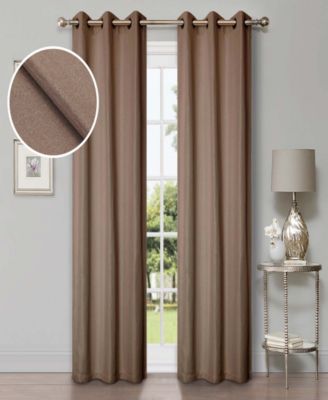 Linen-Inspired Room Darkening Grommet Top Curtains, 42" x 84" (Set of 2)