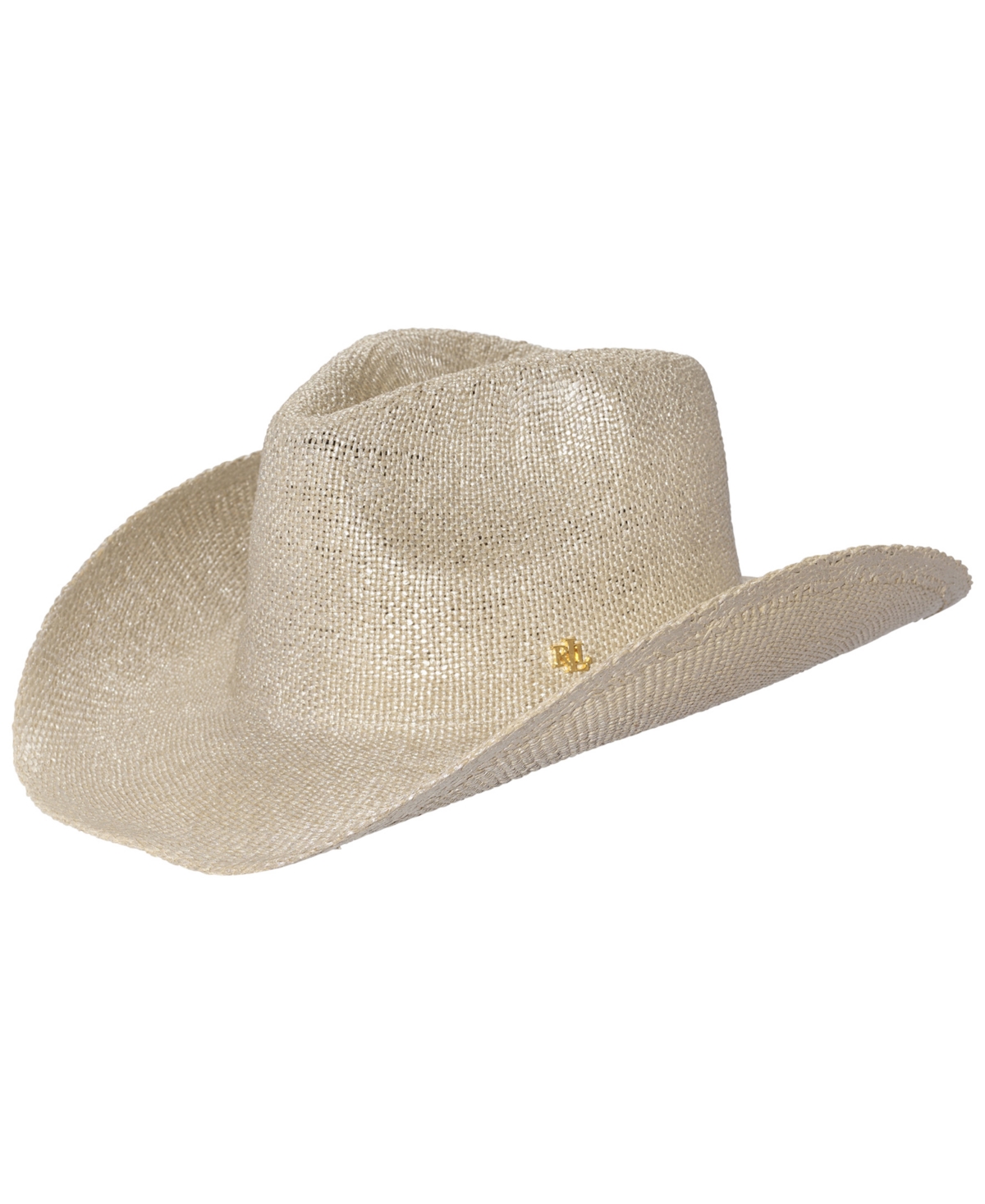 Shop Lauren Ralph Lauren Platino Shine Cowboy Hat In Platino Metallic