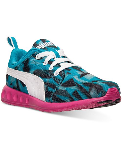 Puma Women S Carson Runner Geo Camo Casual Sneakers From Finish