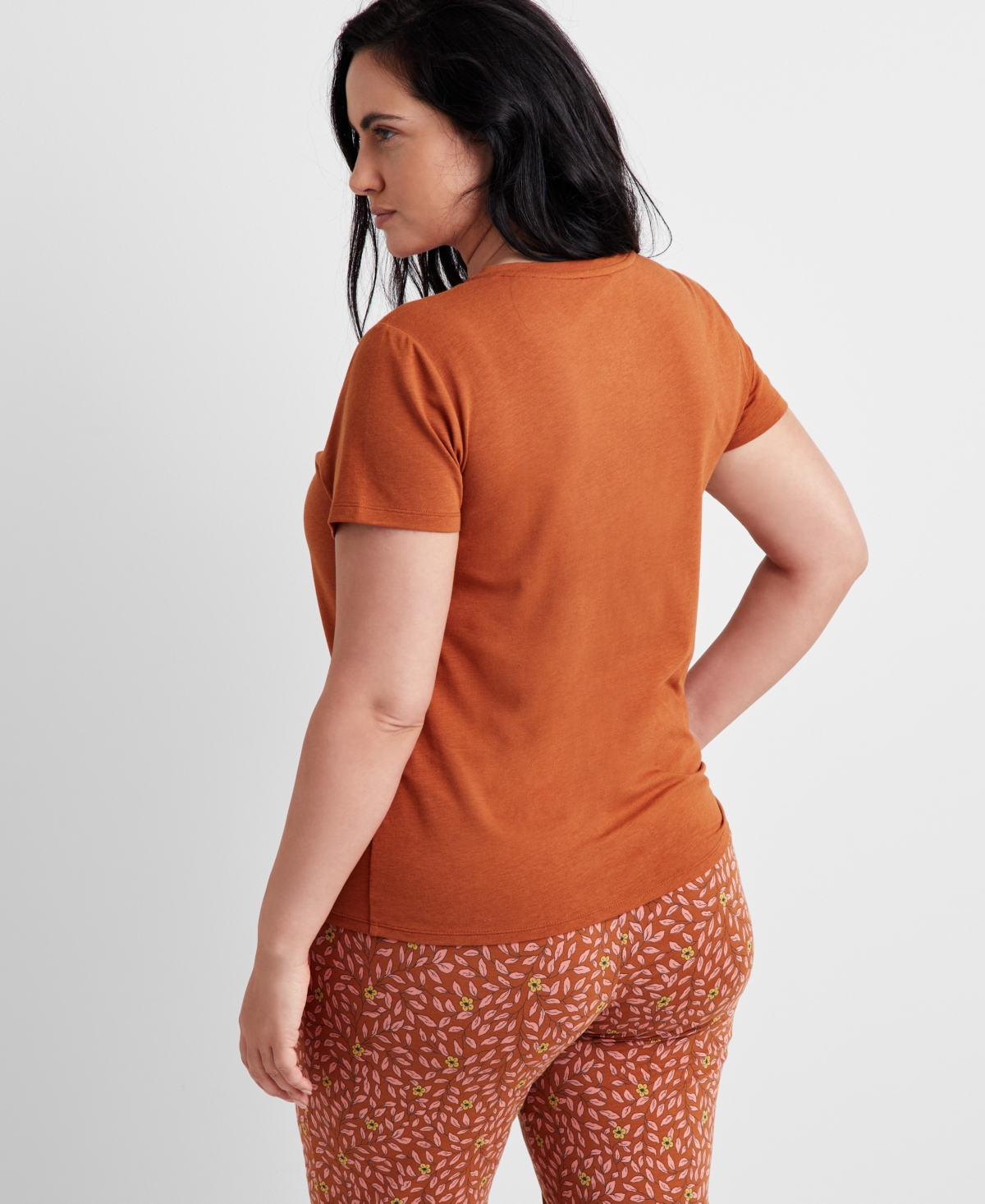 State of Day Women's Cotton Blend Short-Sleeve Sleep Tee Xs-3X, Created for Macy's