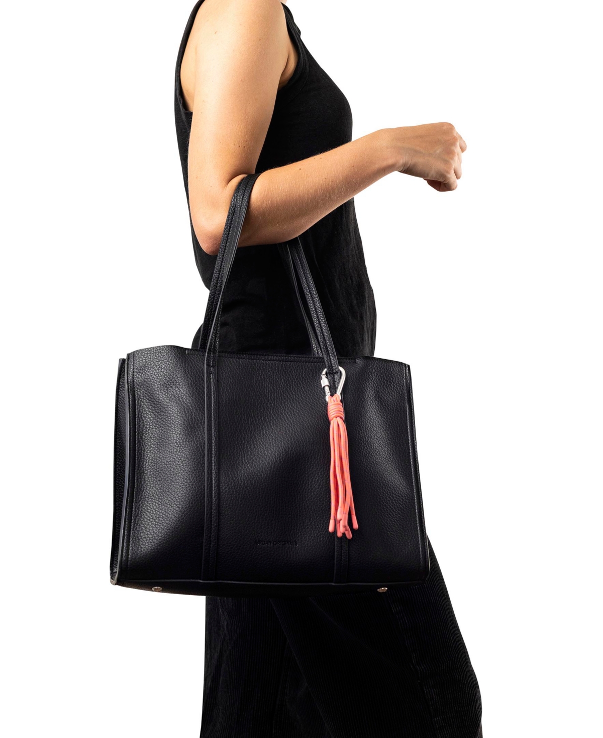 Urban Originals Hello Faux Leather Tote Bag In Cream