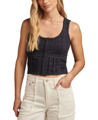 Lucky Brand - Women's Schiffly Embroidered Corset Top