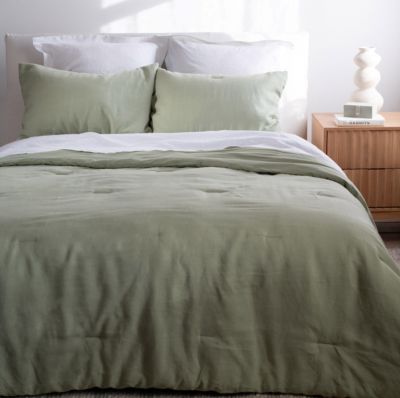 French Linen Flanged Euro Sham