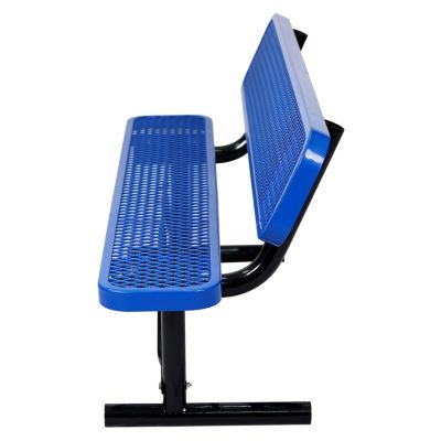 Streamdale 6 FT. Outdoor Steel Bench With Backrest