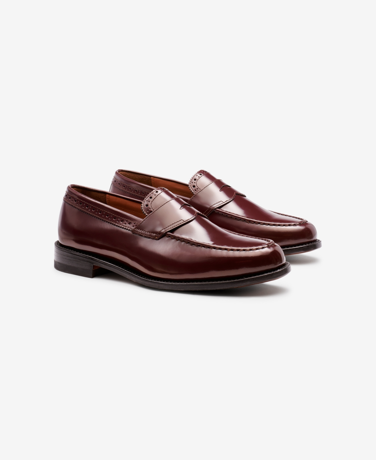 Gh Bass G.h.bass Men's Monogram Penny Loafers In Wine