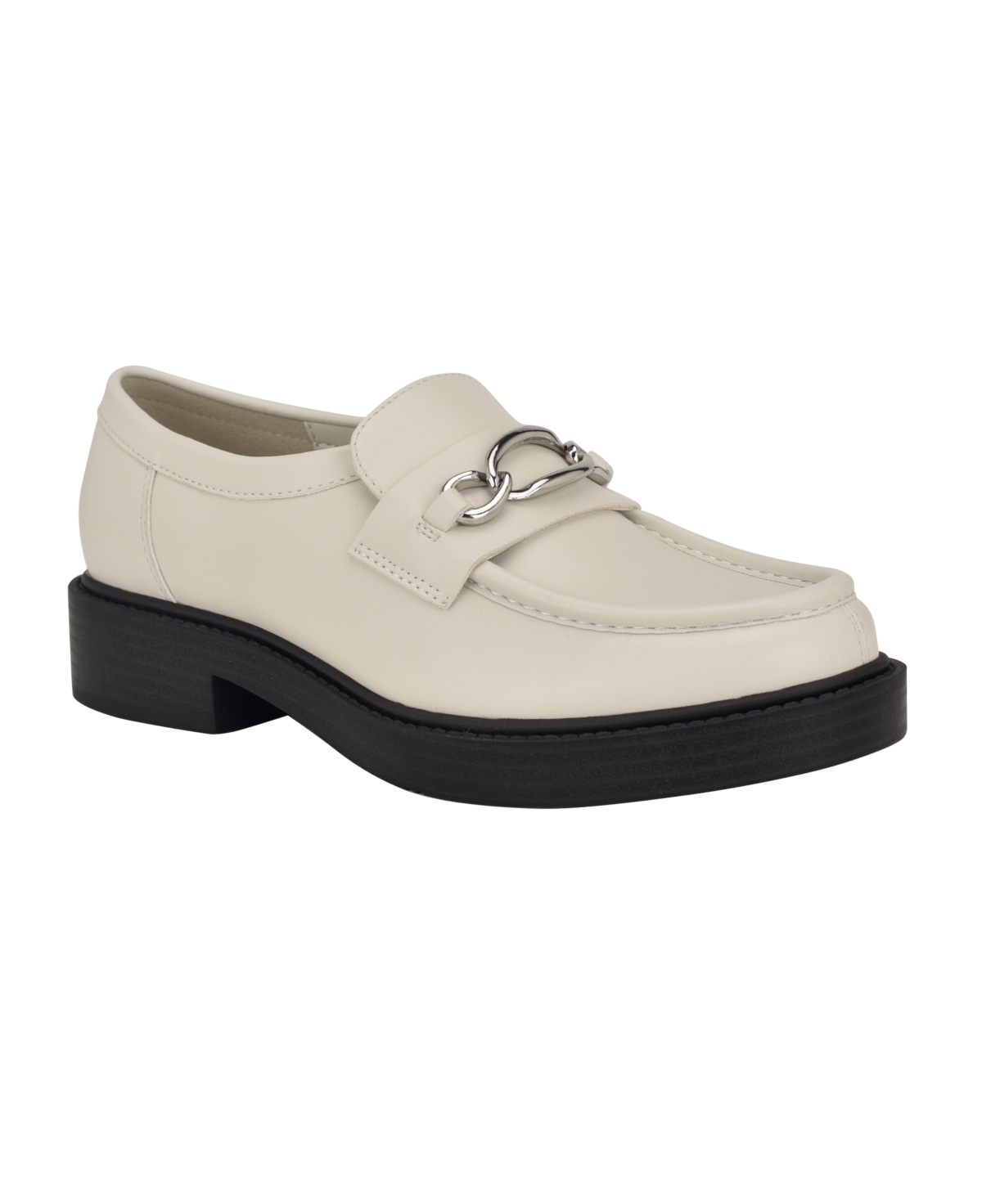 Women's Zinna Almond Toe Casual Embellished Loafers - Ivory