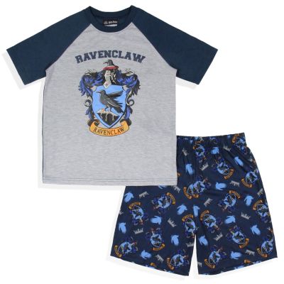 Big Boys Hogwarts Castle All Houses 2 Piece Raglan Pajama Set