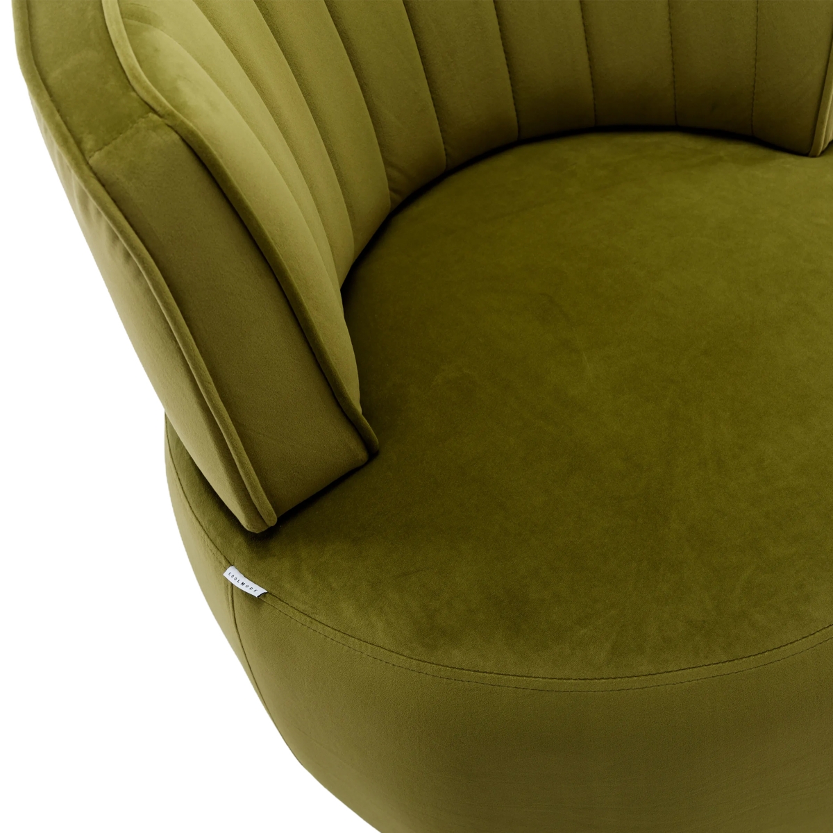 Streamdale Furniture Velvet Swivel Barrel Chairs for Living Room or Office