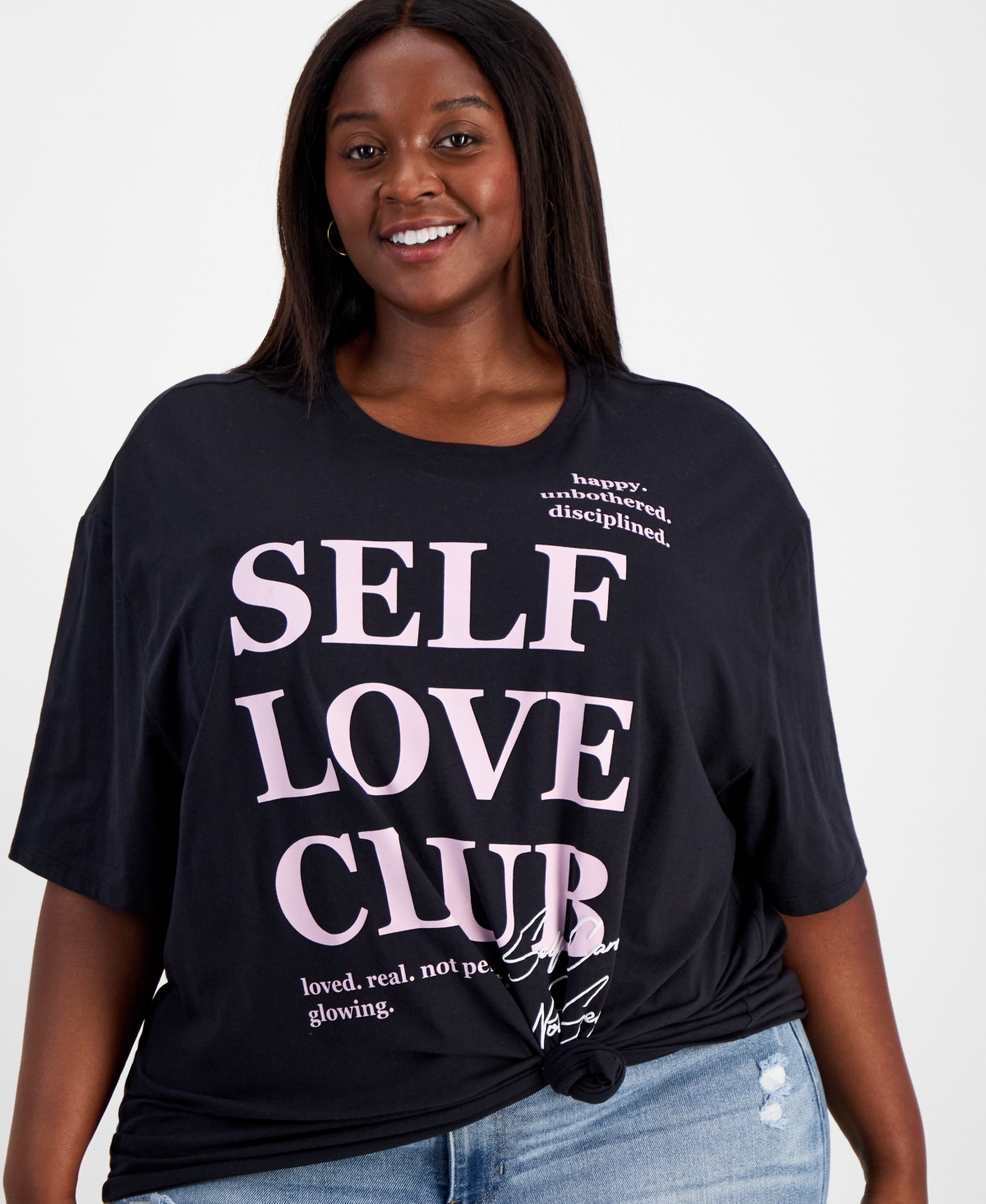 Grayson Threads, The Label Trendy Plus Size Self Love Club Graphic T-Shirt