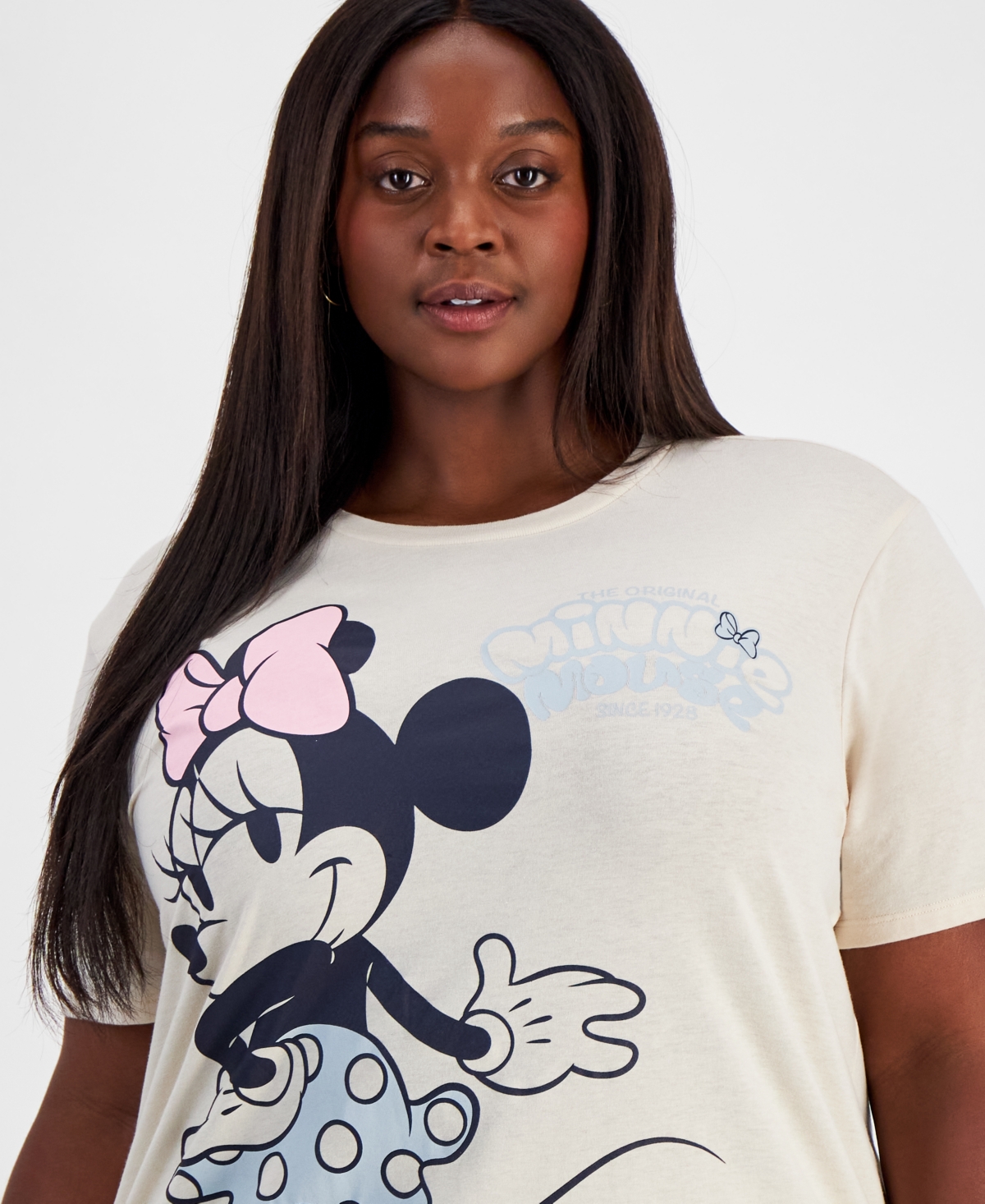 Disney Trendy Plus Size Minnie Mouse Graphic T-Shirt