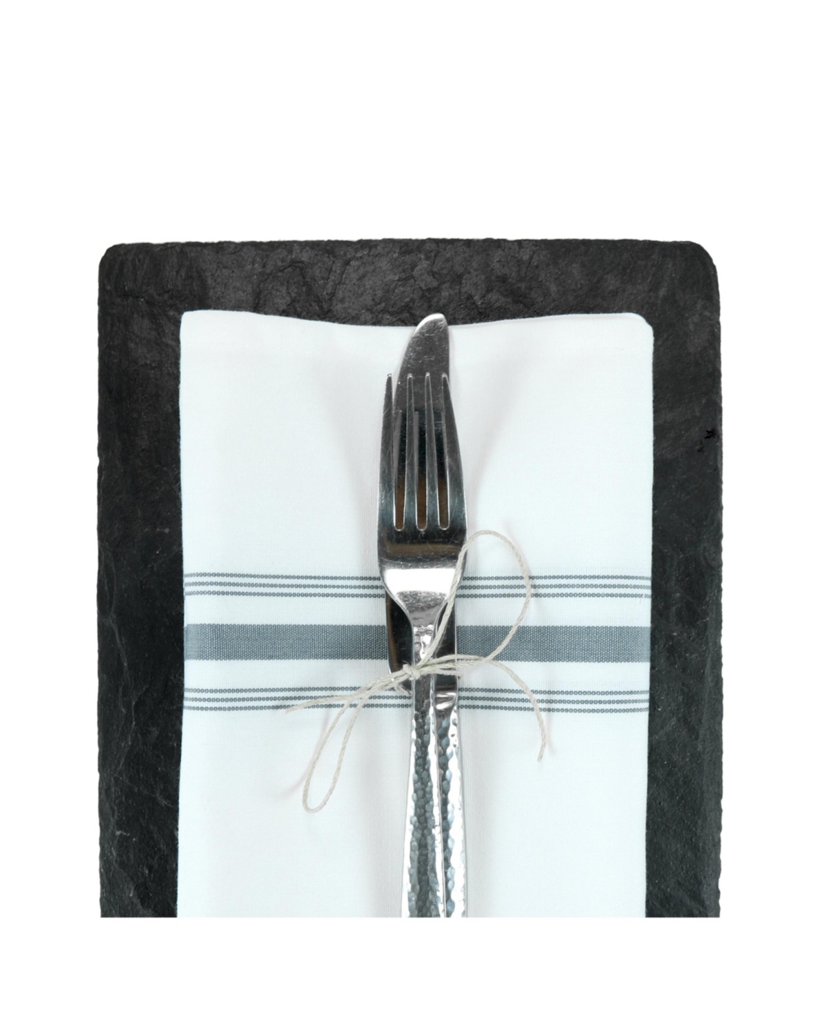 Arkwright Home Arkwright Mariposa Bistro Dinner Napkins (12 Pack), 18x22, Soft Spun Polyester, Striped Color Options