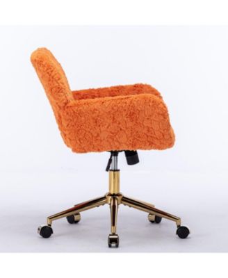 Cozy Artificial Alpaca Wool Recliner with Adjustable Support