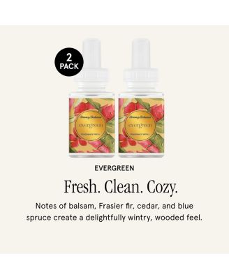 and Tommy Bahama Fragrance Refill - Smart Home Air Diffuser Fragrance - Home Scent Refill - up to 120-Hours of Premium Fragrance per Vial - Clean Diffuser Fragrance - 2 Pack - Evergreen Holiday