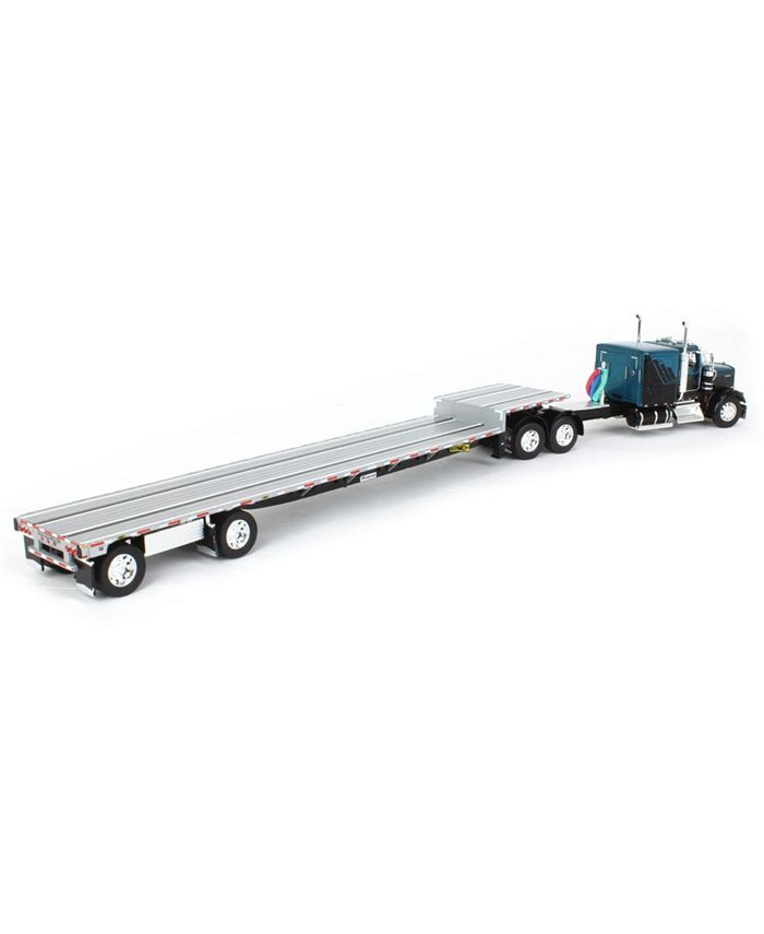 First Gear DCP 1/64 Black & Teal Kenworth W900L Long Frame with ...