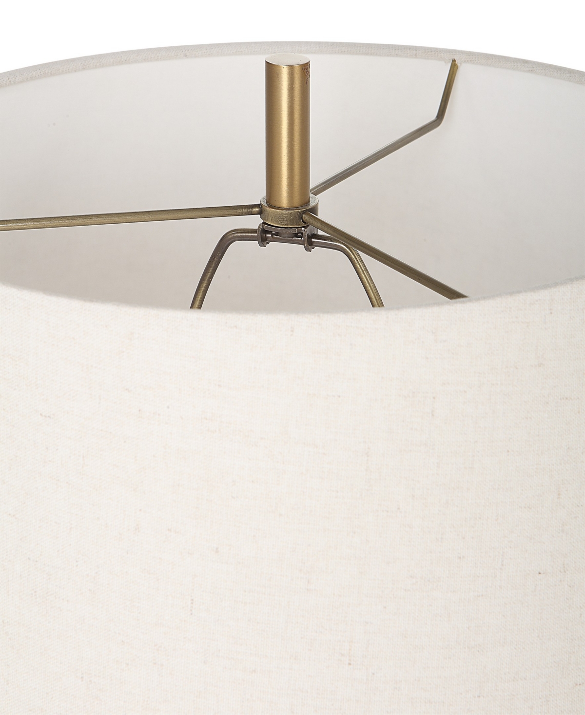 Uttermost Column Table Lamp In White