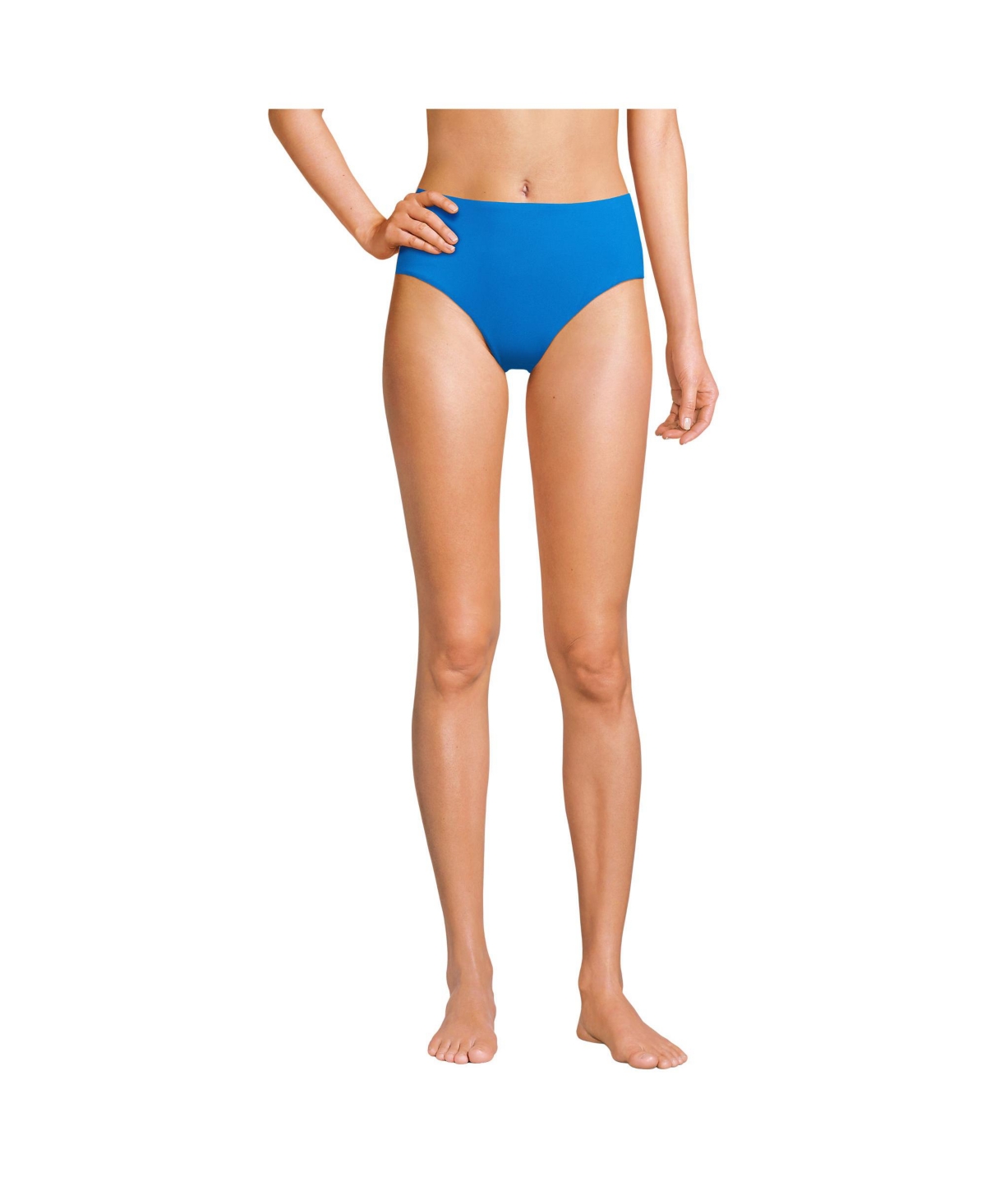 Women's Chlorine Resistant Mid Rise Classic Bikini Bottoms - Coral bliss