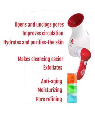 Spa Facial Care Bundle: Facial Steamer, Cleansing Brush, & Gel Face Masks